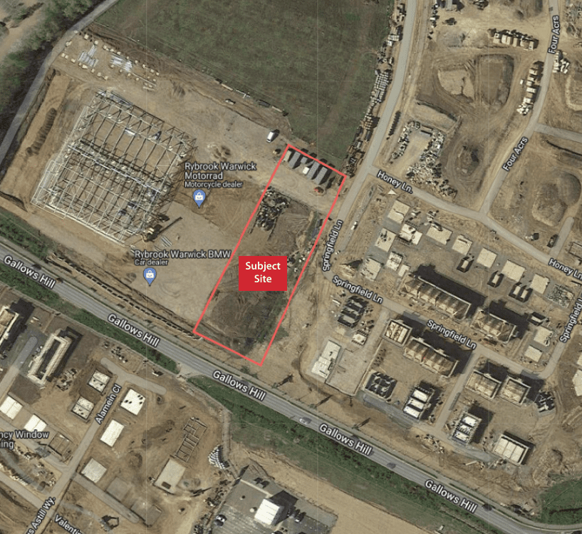 Aerial Map of the Warwick area